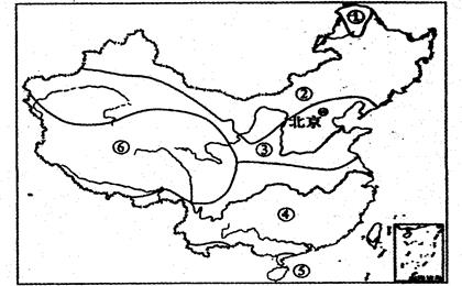 29. 读图"我国温度带划分"图,回答下列问题.