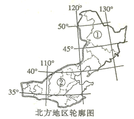 【推荐3】读北方地区轮廓图,回答下列问题.