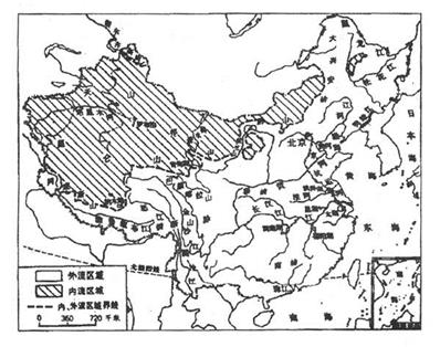 读"中国主要河流分布示意图"回答下列问题.