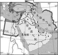【推荐2】读《中东地区气候分布》图,结合所学知识,完成下面小题.