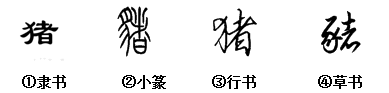 中国书法是一种独特的视觉艺术下图书法作品中的书体