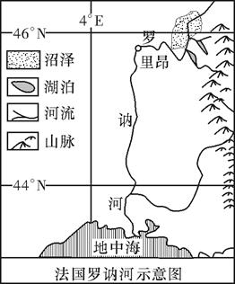 罗讷河源自阿尔卑斯山脉,流经法国东南部,注入地中海