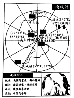 【推荐2】读我国南极考察站和南极四点分析示意图,回答下列问题.