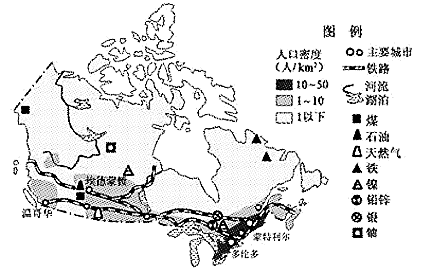 【推荐1】根据加拿大资料图,回答下列各题.