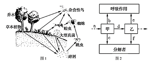 【推荐2】图1是某生态系统部分生物关系示意图.请回答下列问题