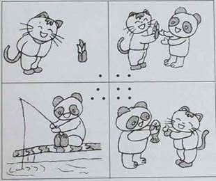 【推荐1】看图说话. 好朋友 图上都有谁? 他们之间发生了怎样的故事?