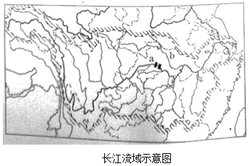 读长江水系示意图完成下面小题