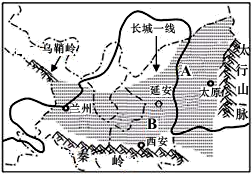 下图为我国黄土高原示意图,读图回答问题.