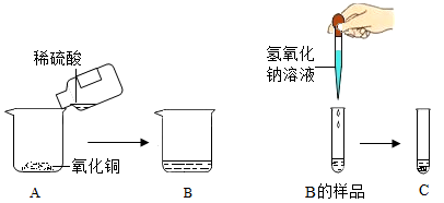 某课外活动小组的同学们正在探究氧化铜与稀硫酸反应后溶液中的溶质