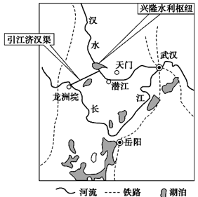 与南水北调中线配套的"引江济汉"工程每年向汉水输送31亿立方米的水.