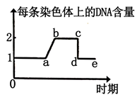 动物细胞有丝分裂的过程 【推荐2】下图为细胞增殖过程中,每条染色体