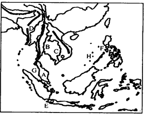 读"东南亚"图,回答下列问题.
