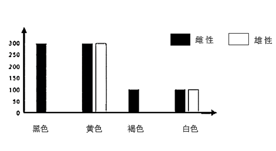 現有一隻黑色雌蟲和一隻黃色雄蟲雜交,結果見下圖.