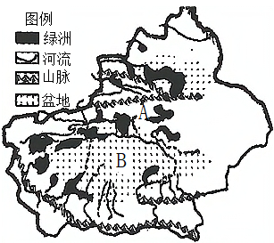 【推薦1】讀新疆綠洲分佈圖和山東省地圖,回答問題.