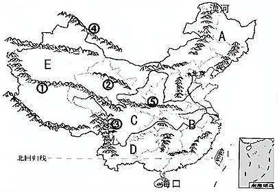 【推荐2】读"中国主要山脉分布简图",完成下列各题.
