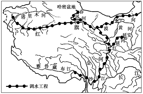 下面是美国的北水南调和澳大利亚的东水西调示意图及相关资料介绍,图