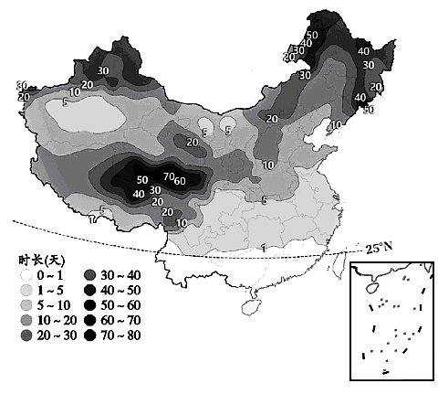 我国等温线分布图图片