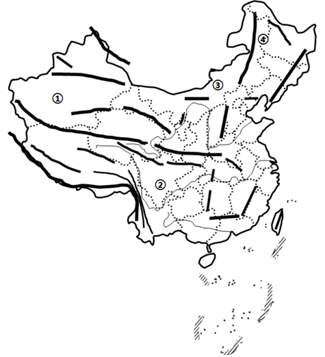 【小题1】①山脉以西的地形区是()a东北平原b内蒙古高原c