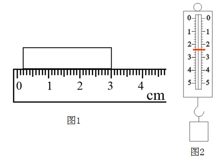 【推荐2】如图1所示测物体的长度,刻度尺的读数是 ____ cm;如图2中