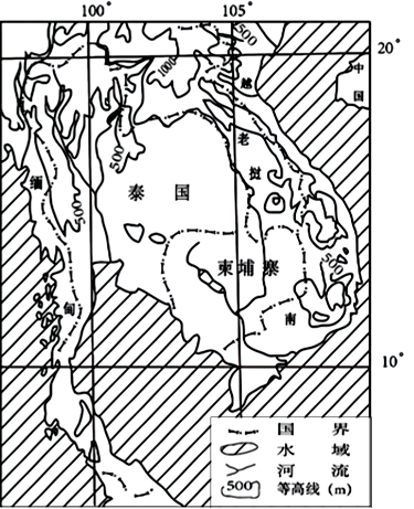 东南亚地形图手绘简图图片